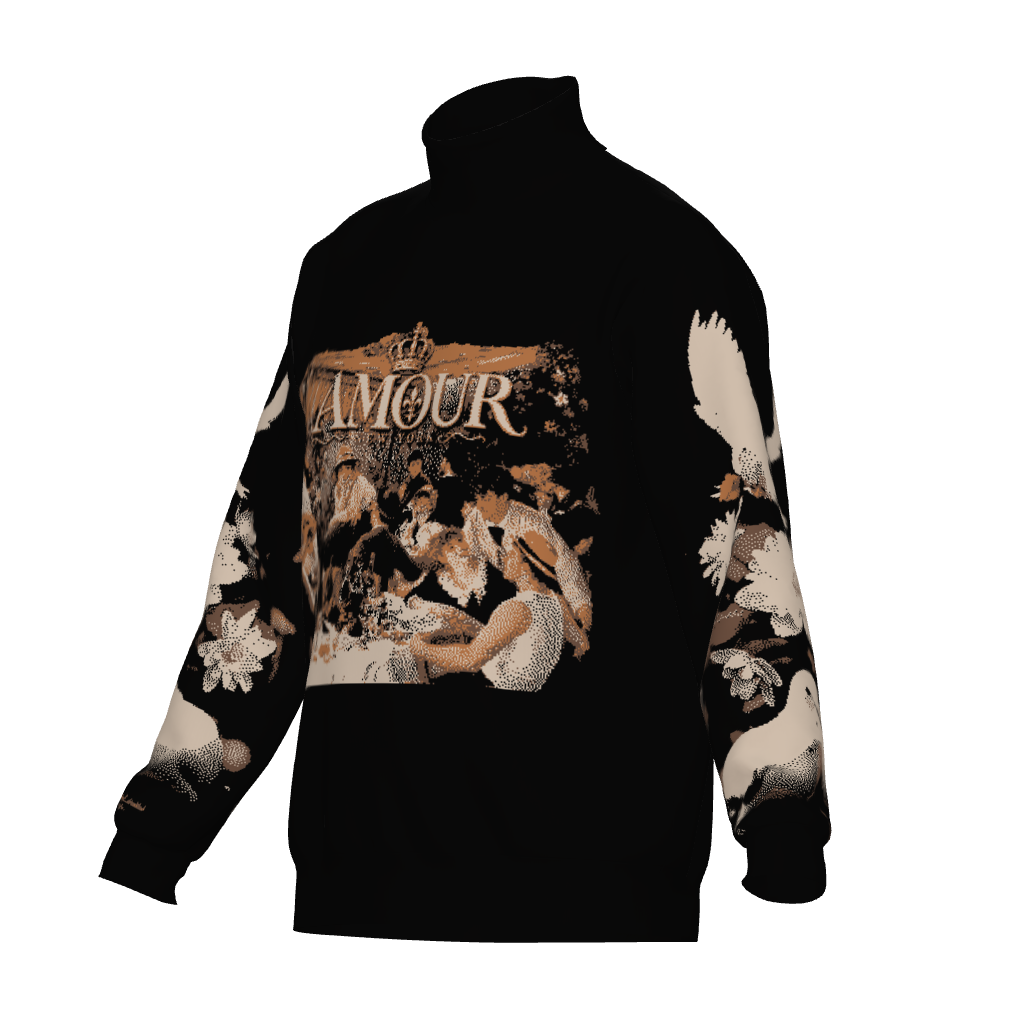 luncheon the bloating part Unisex Turtle Neck Sweater