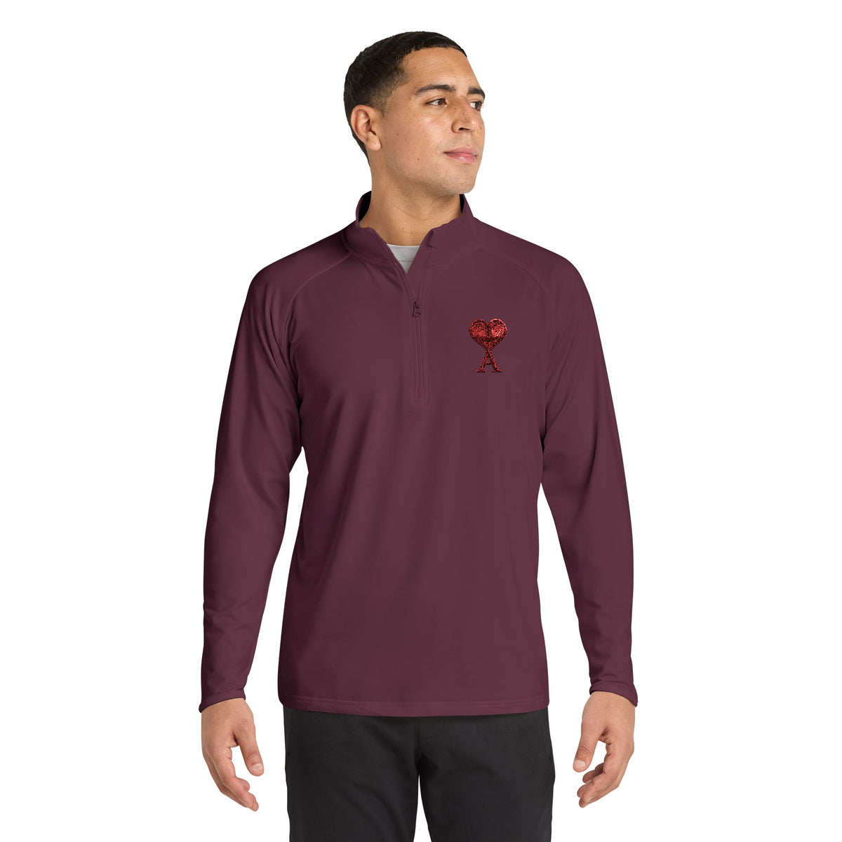 AMOUR Quarter-Zip Pullover