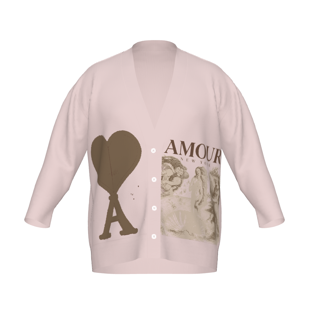 THE BIRTH OF VENUS Unisex Plus Size Cardigan