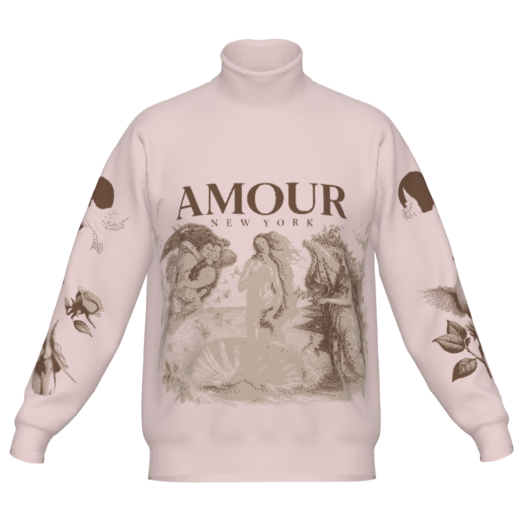 The Birth of Venus Unisex Turtle Neck Sweater