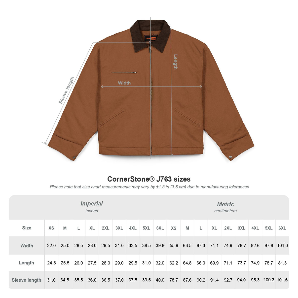 AMOUR Duck Cloth Work Jacket