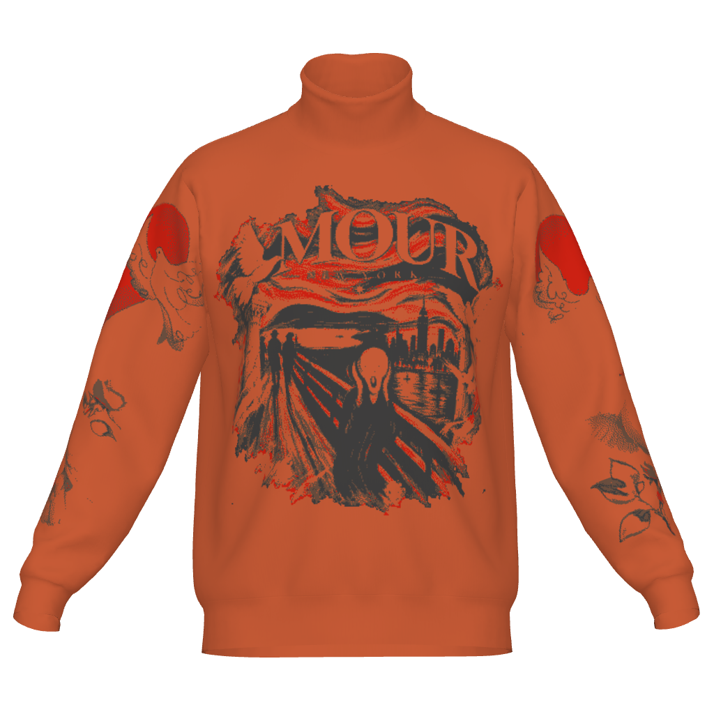 The Scream Unisex Turtle Neck Sweater