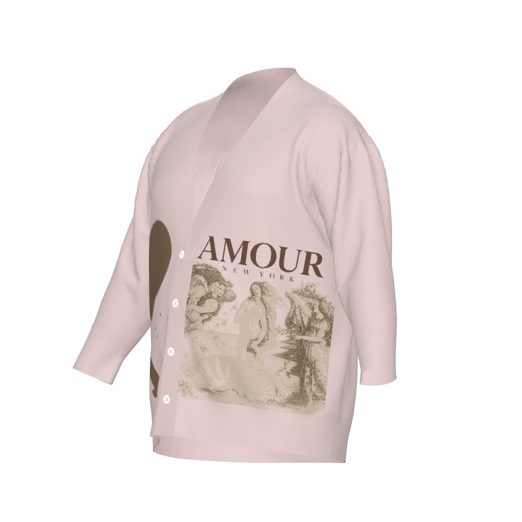 THE BIRTH OF VENUS Unisex Plus Size Cardigan