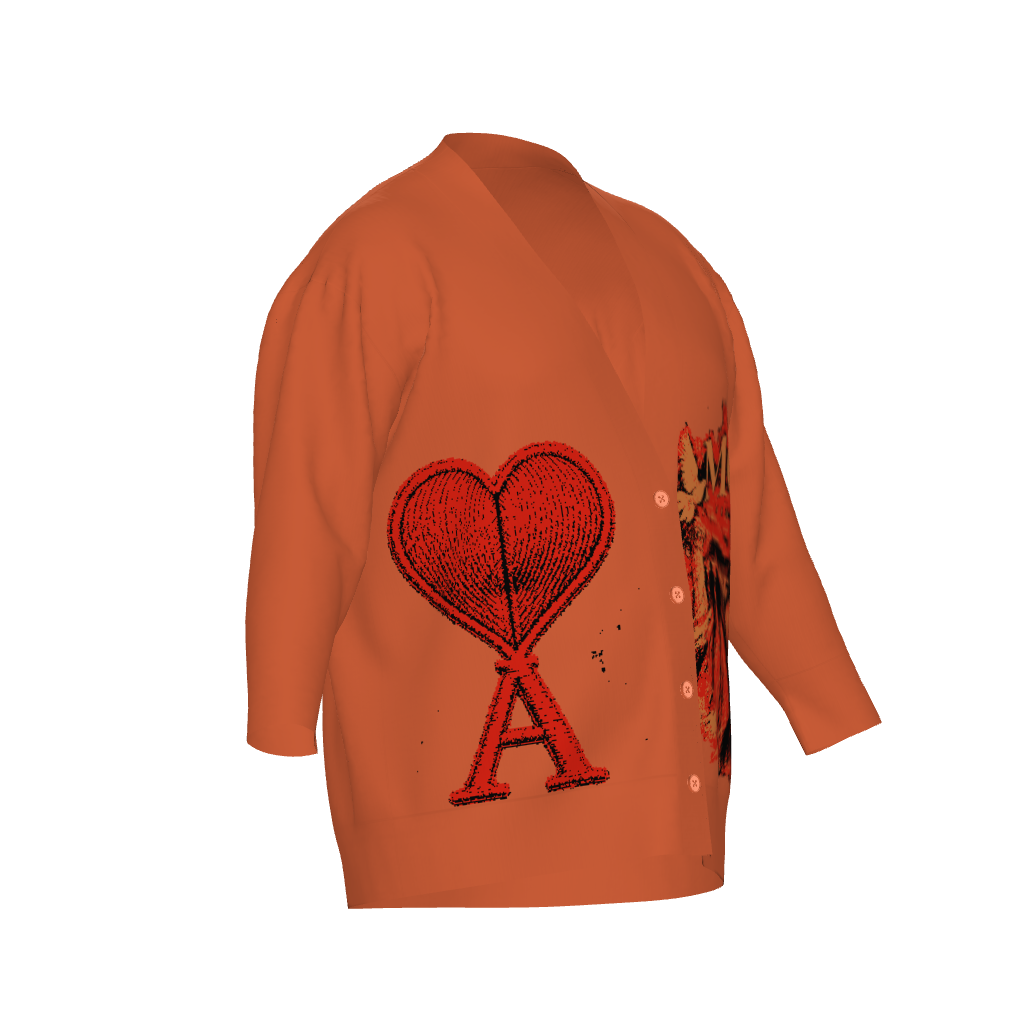 THE SCREAM Unisex Plus Size Cardigan