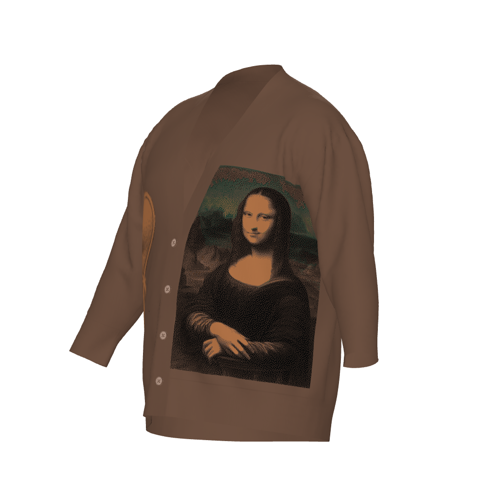 MONA LISA Unisex Plus Size Cardigan
