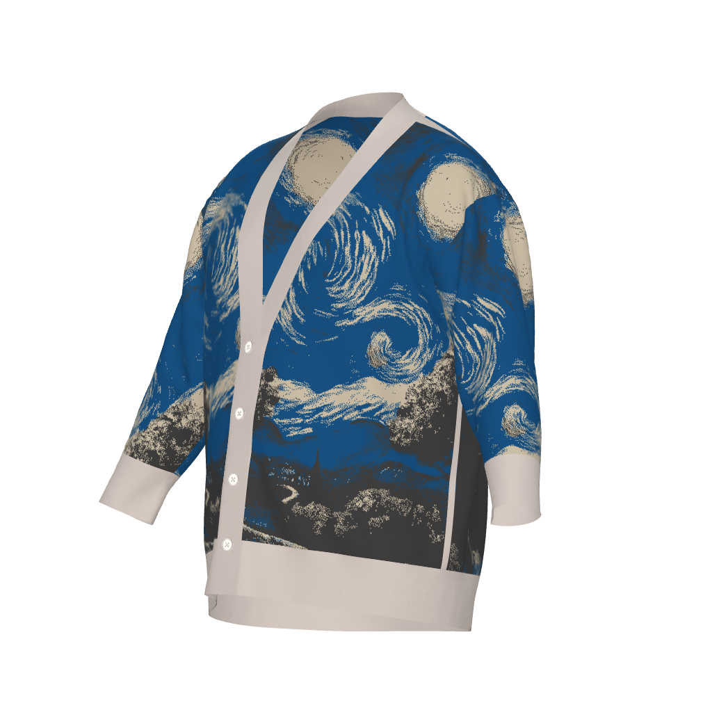 VAN GOGH Unisex Plus Size Cardigan