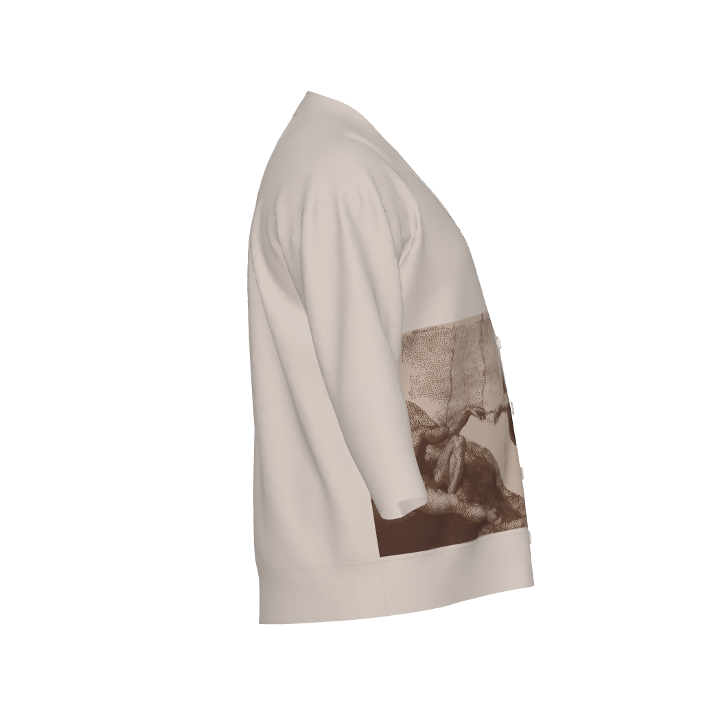 MICHEAL ANGELO THE BIRTH OF ADAM Unisex Plus Size Cardigan
