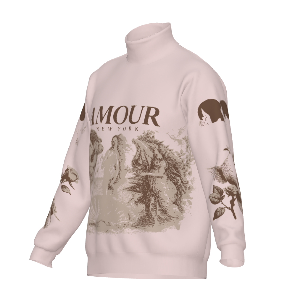 The Birth of Venus Unisex Turtle Neck Sweater