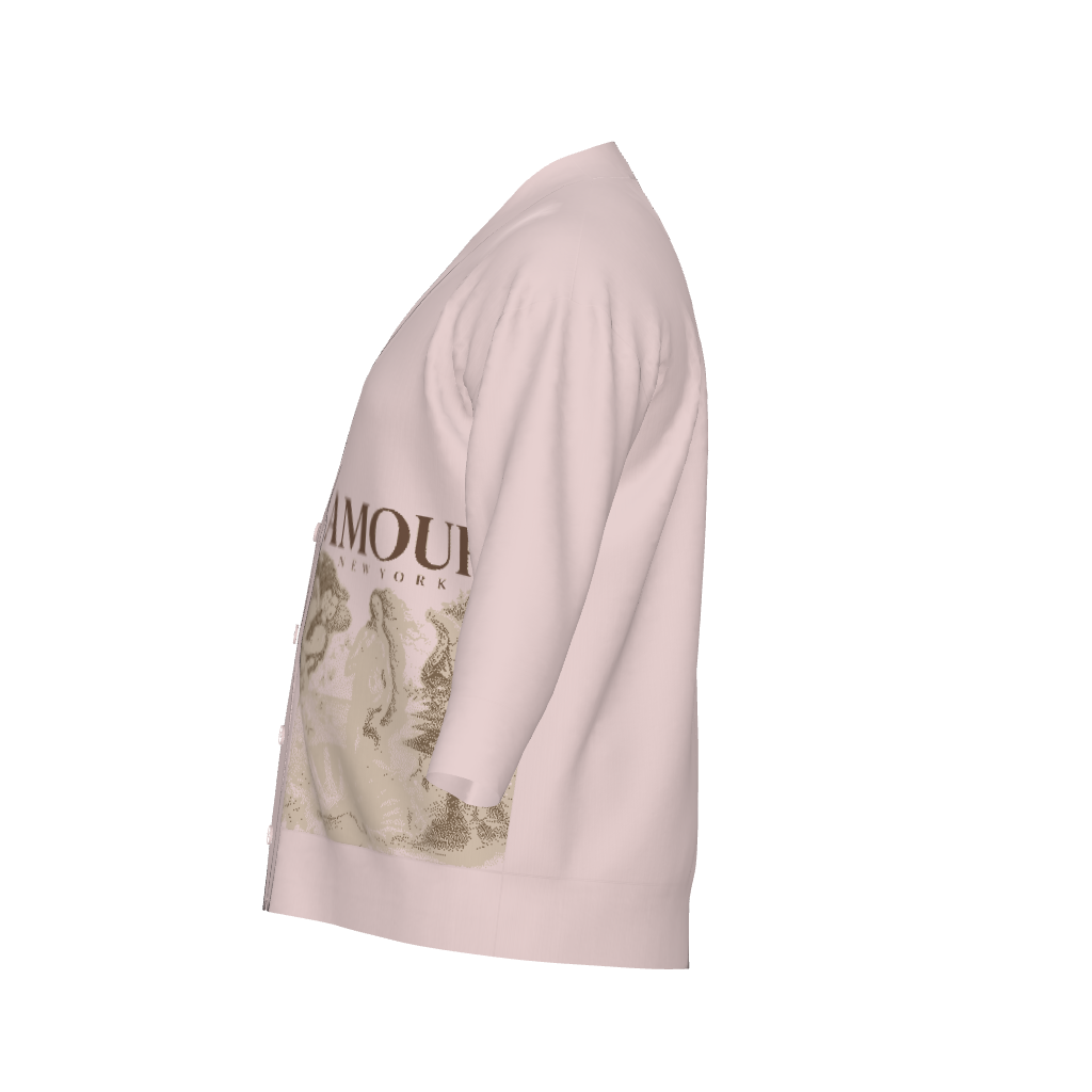 THE BIRTH OF VENUS Unisex Plus Size Cardigan