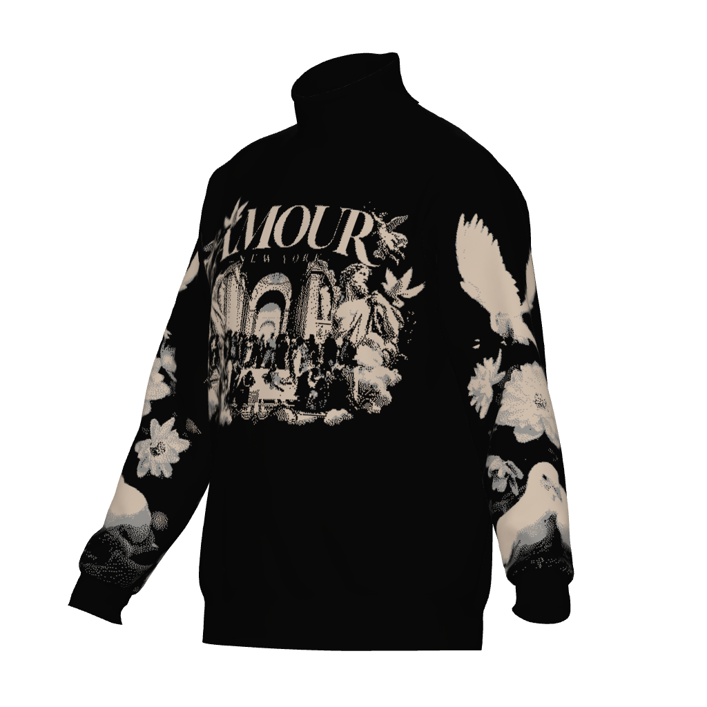 School of Athens by Rafael Unisex Turtle Neck Sweater