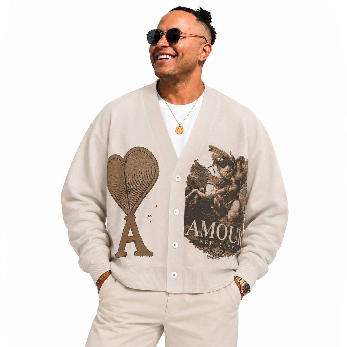 Napoleon  Unisex Plus Size Cardigan