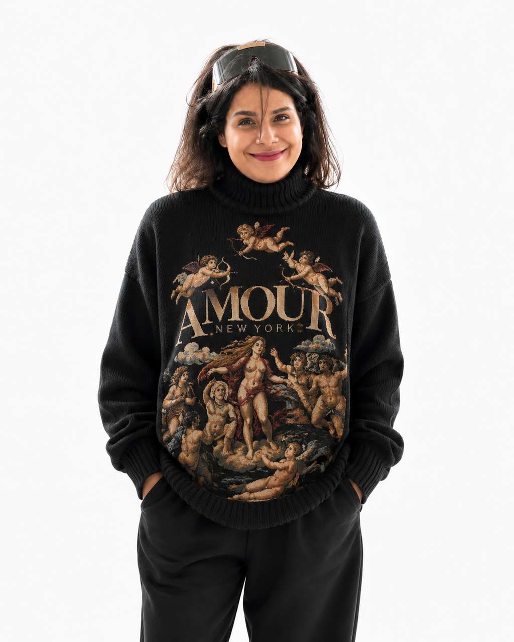 The Triumph of Galatea by Raphael Unisex Turtle Neck Sweater