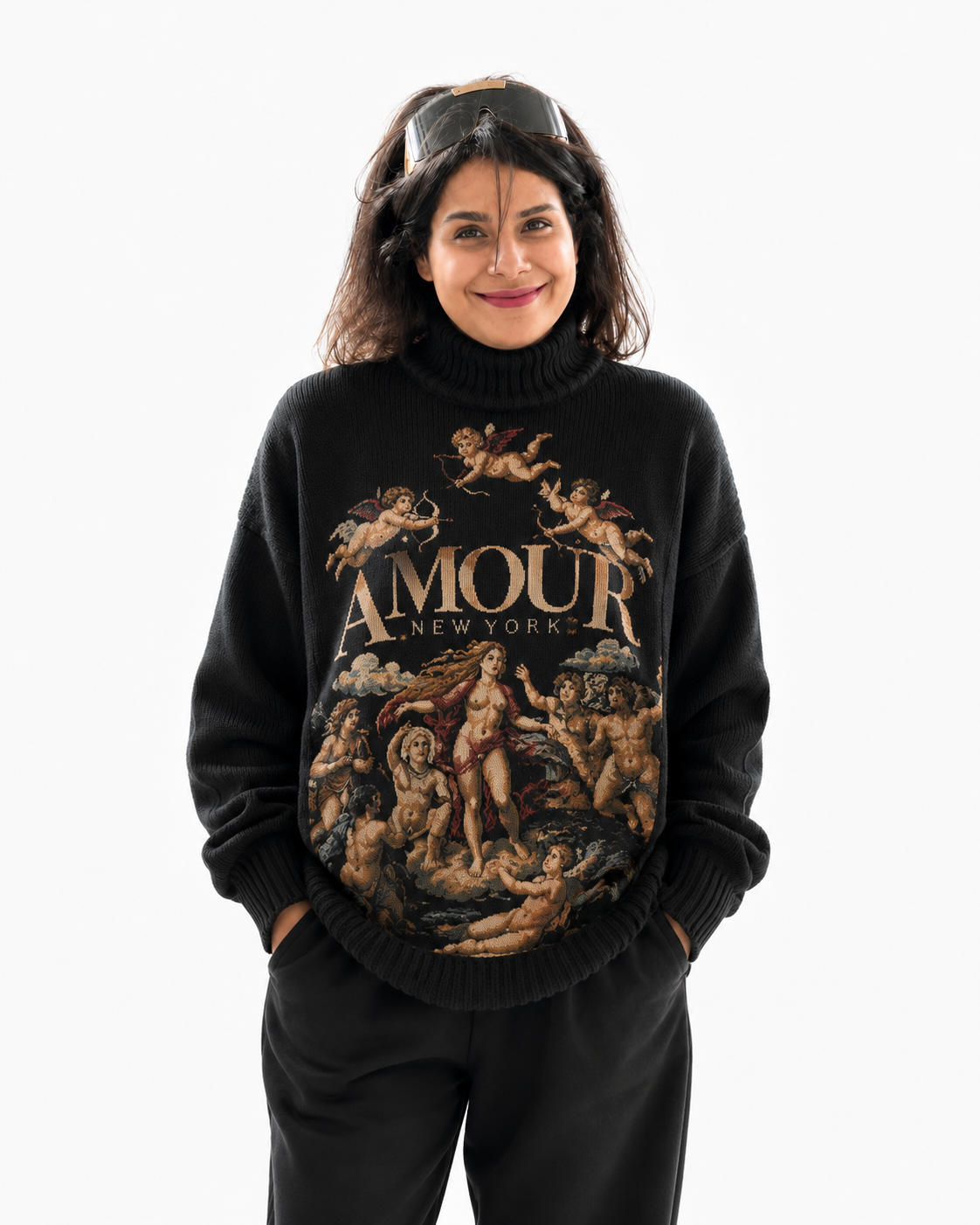 The Triumph of Galatea by Raphael Unisex Turtle Neck Sweater