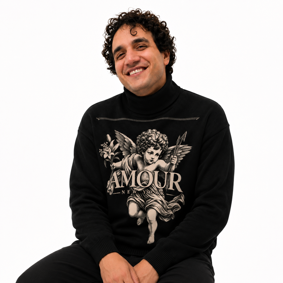 Cupid Unisex Turtle Neck Sweater