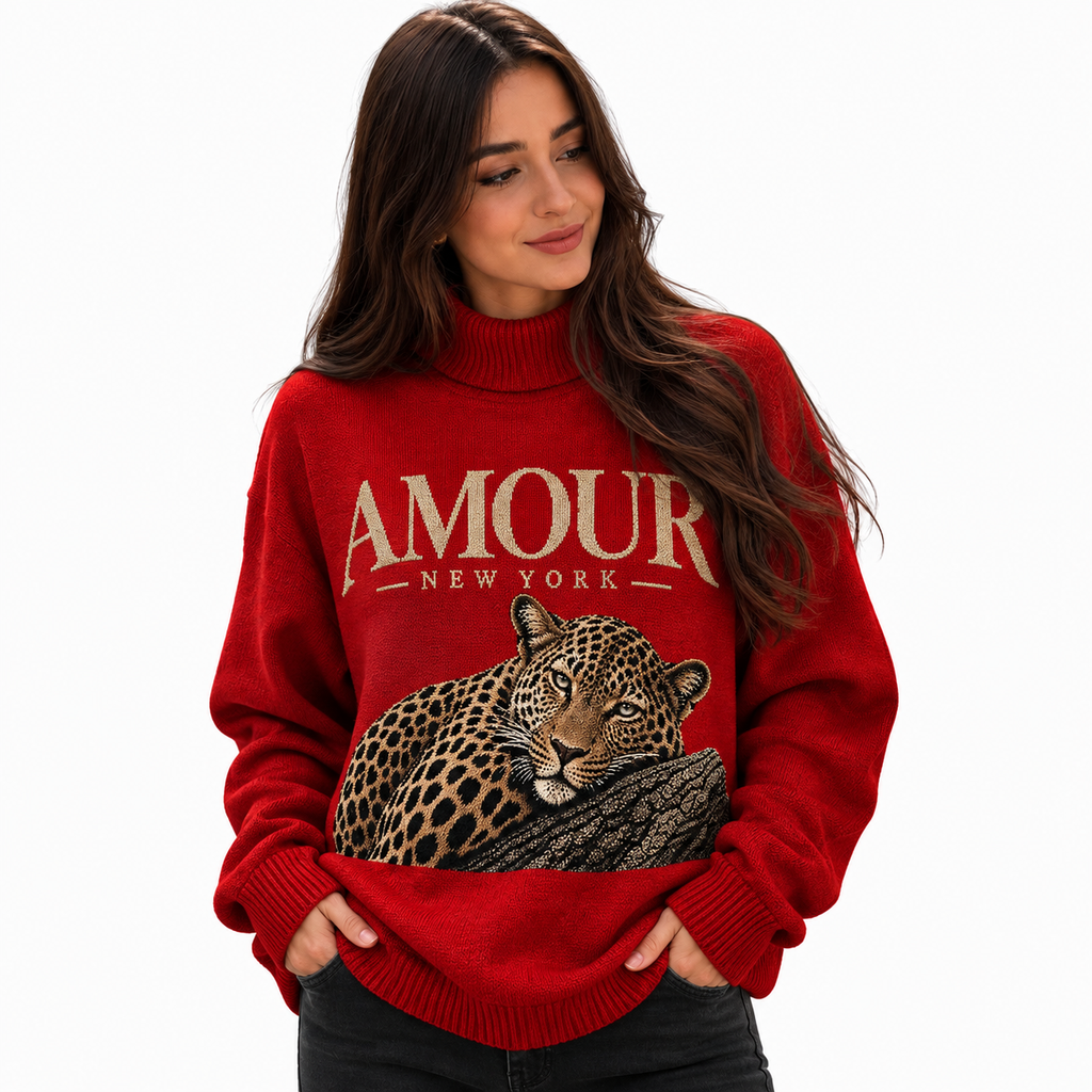 Brittany Unisex Turtle Neck Sweater