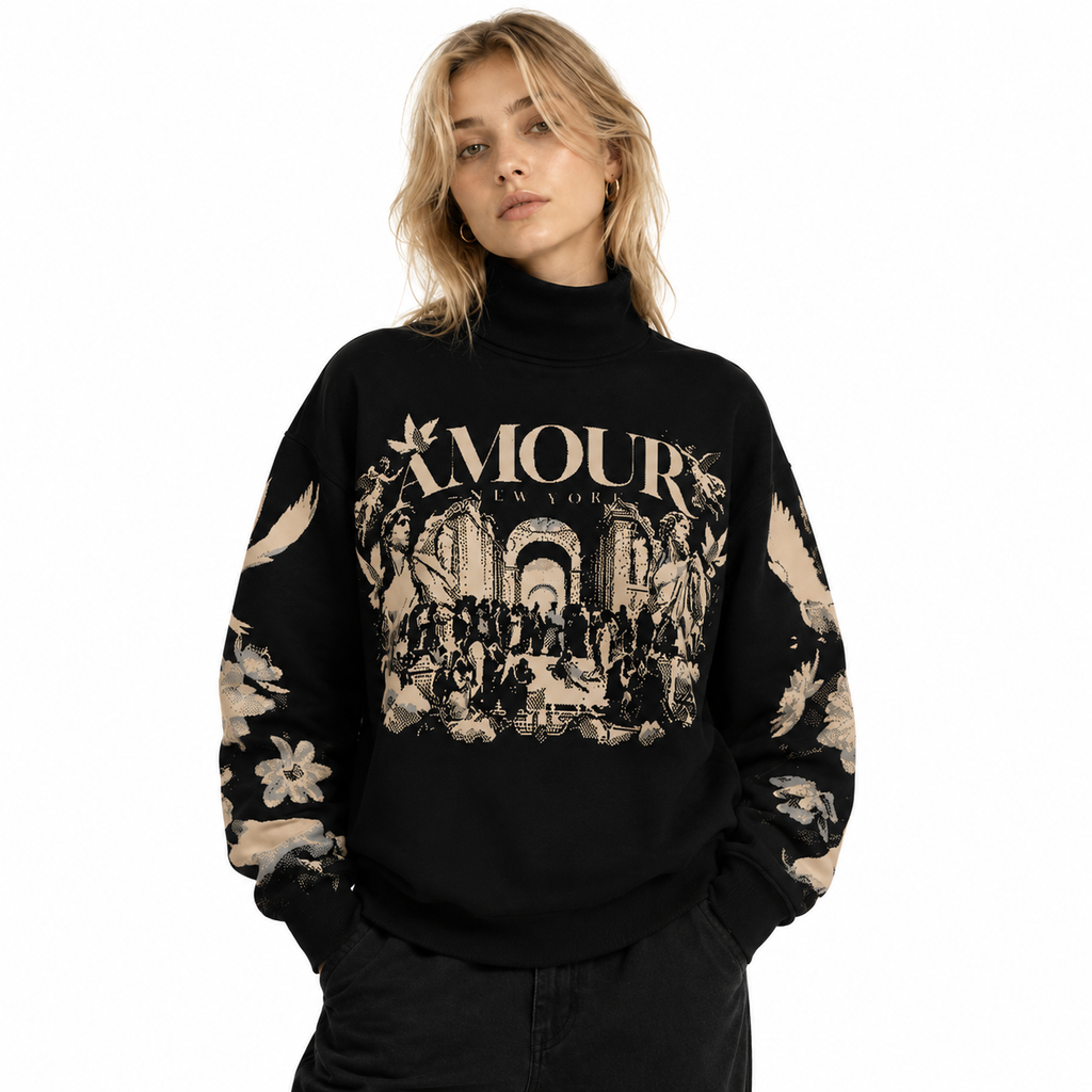 School of Athens by Rafael Unisex Turtle Neck Sweater
