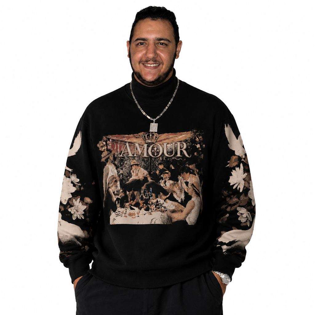luncheon the bloating part Unisex Turtle Neck Sweater