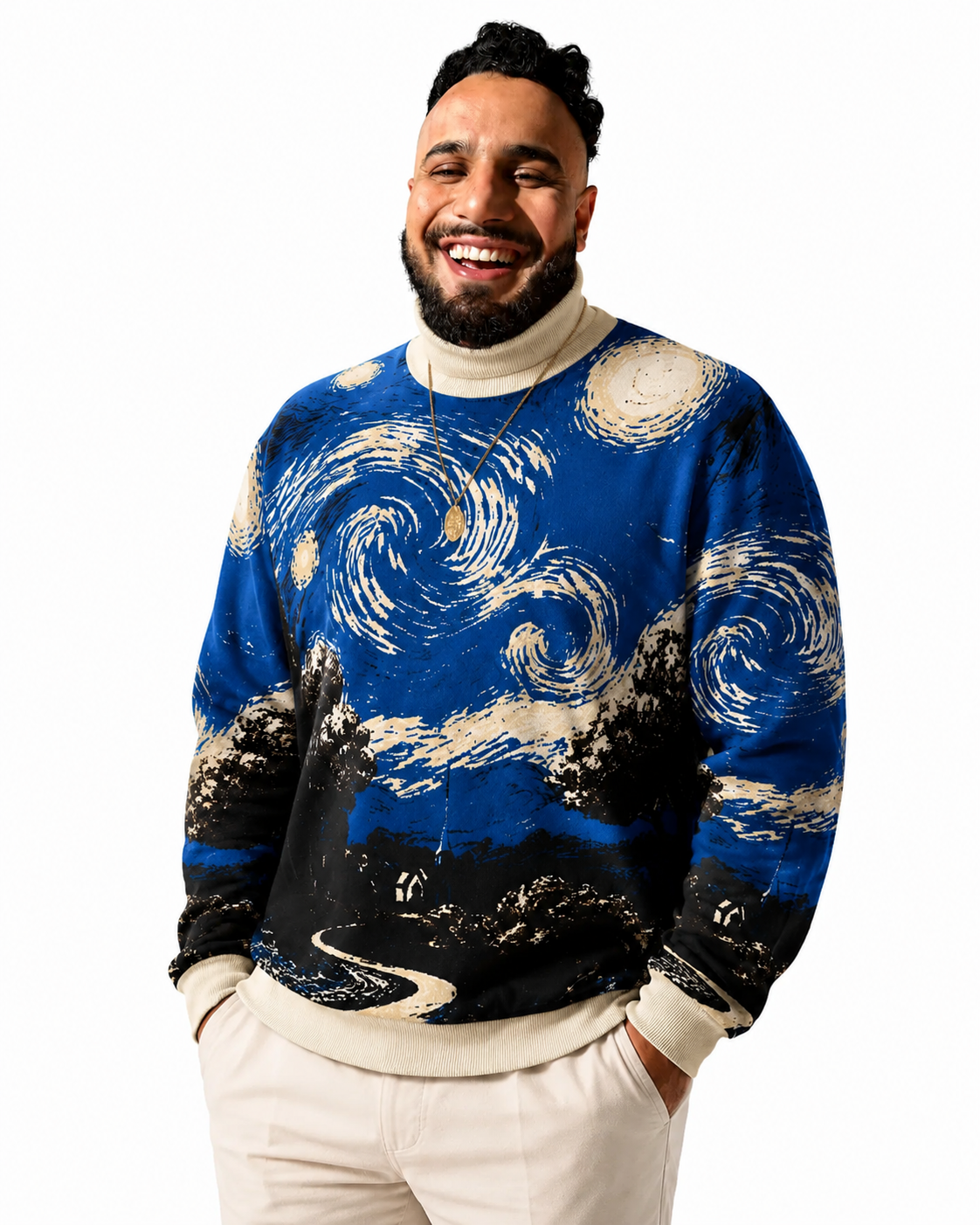 Van Gogh Unisex Turtle Neck Sweater