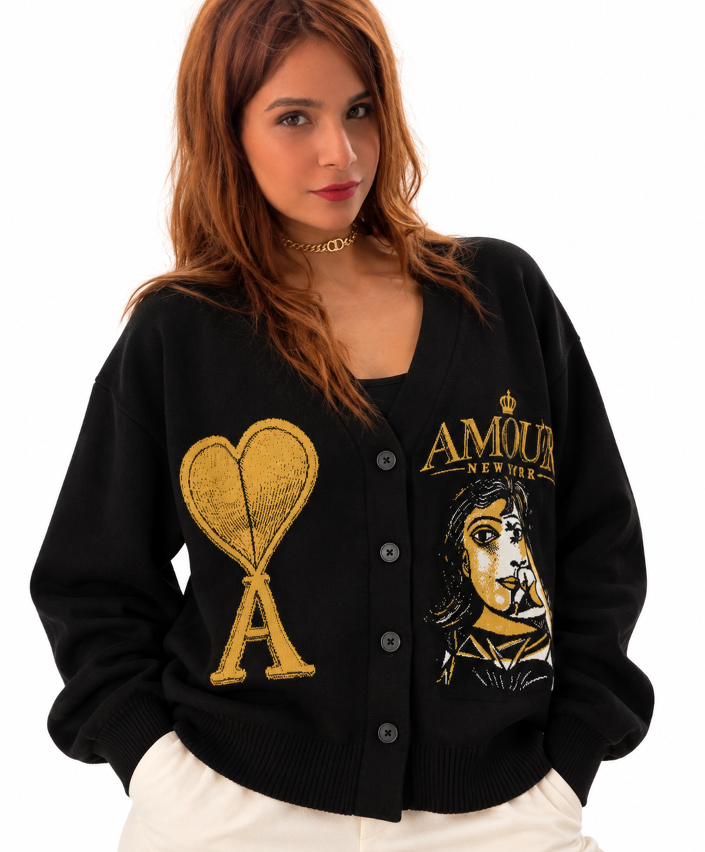 DORA MAAR Unisex Plus Size Cardigan