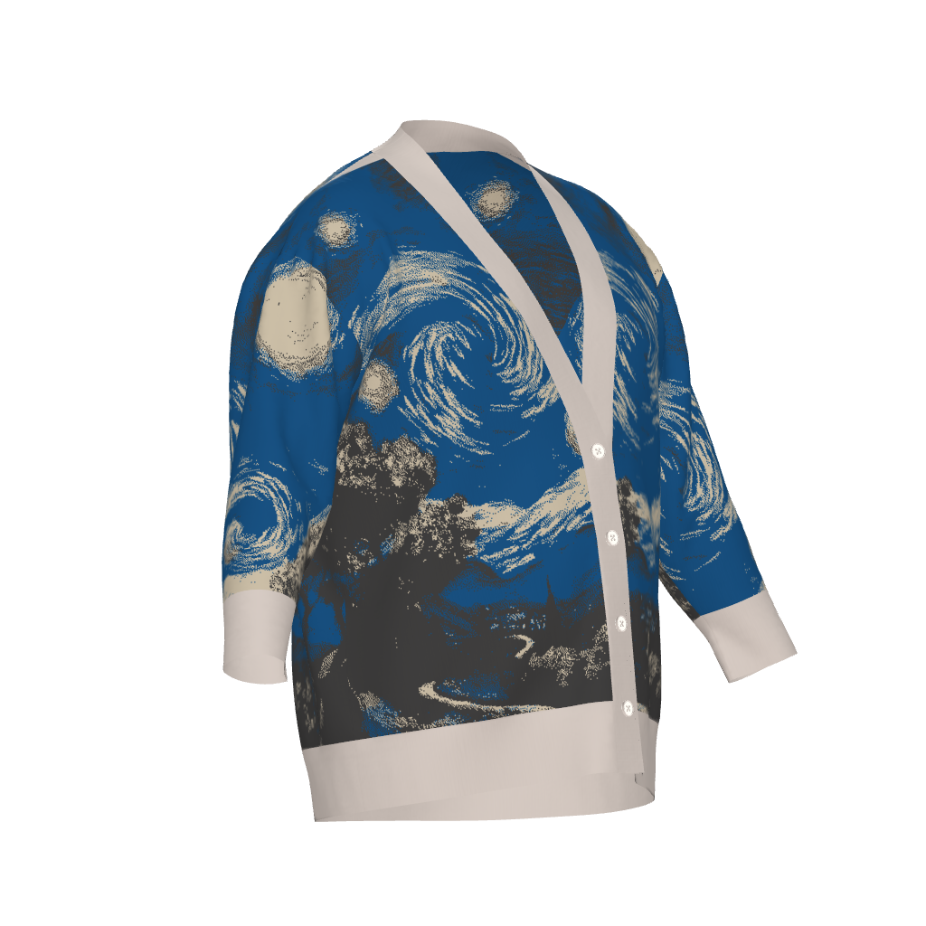 VAN GOGH Unisex Plus Size Cardigan
