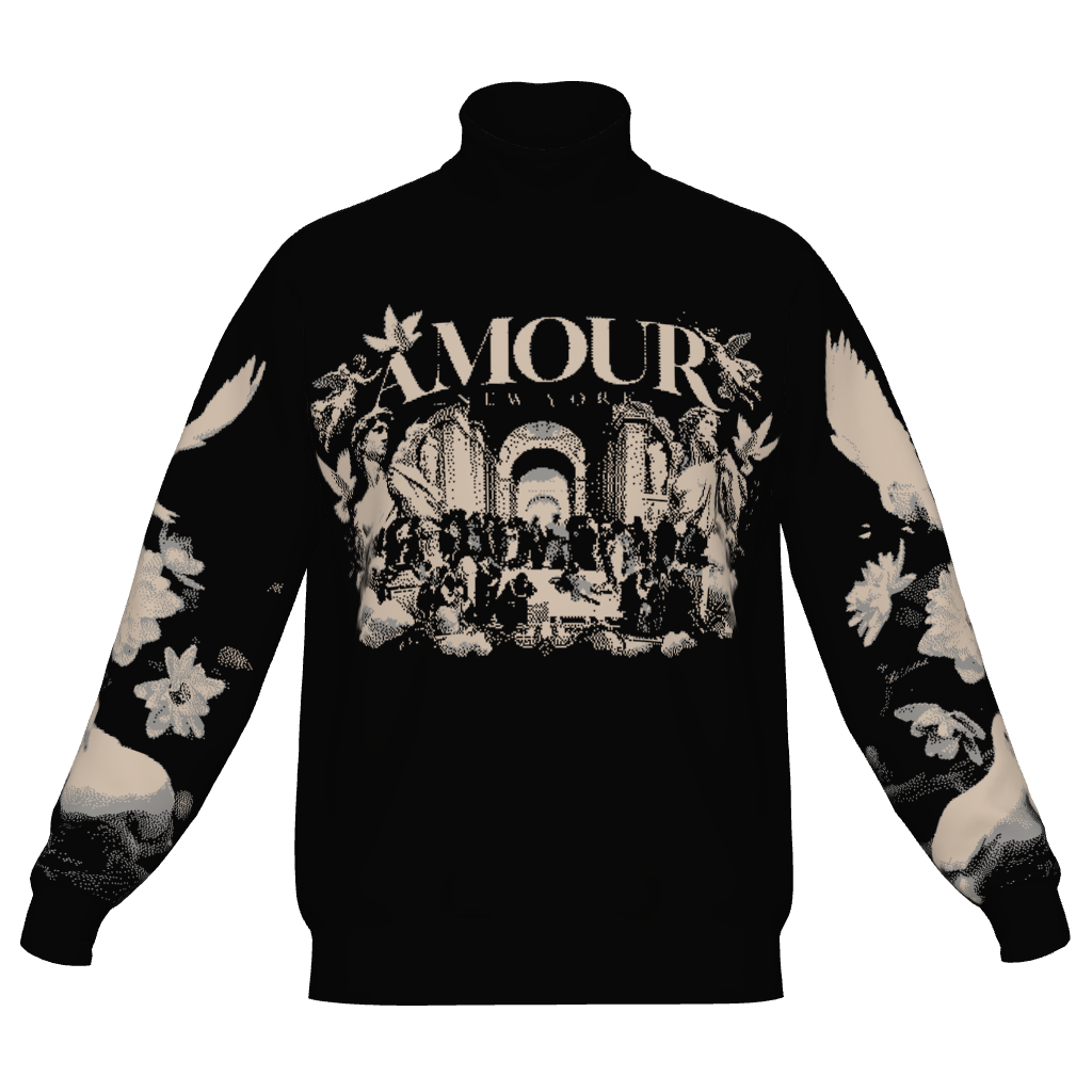 School of Athens by Rafael Unisex Turtle Neck Sweater