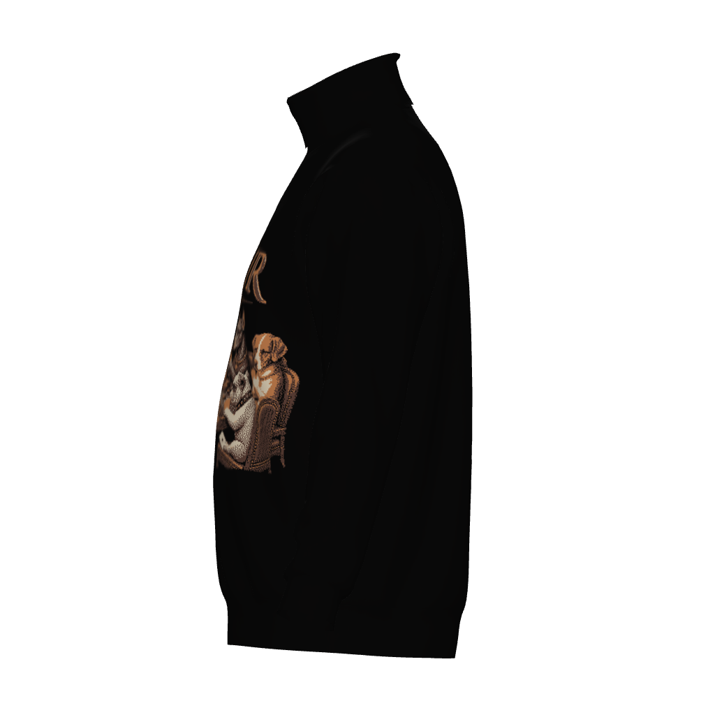 dogs playing poker Unisex Turtle Neck Sweater