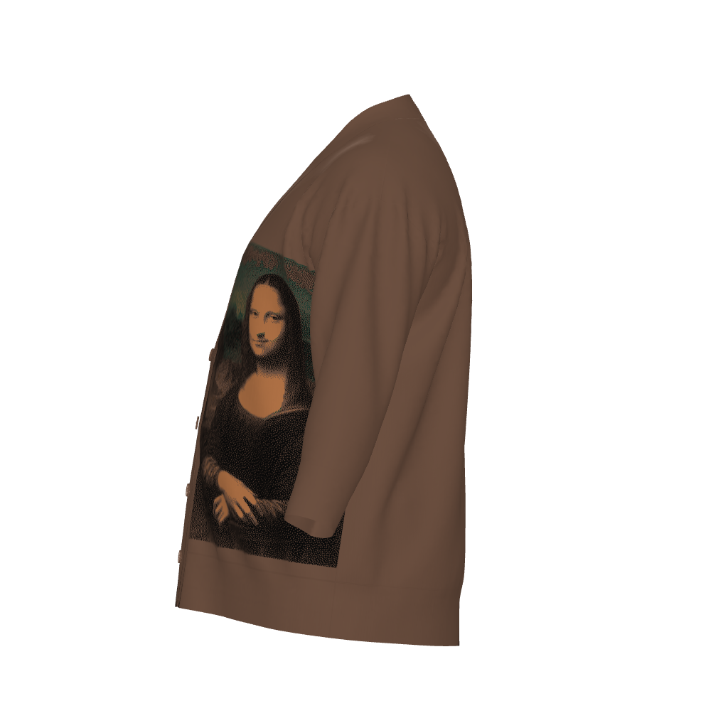 MONA LISA Unisex Plus Size Cardigan
