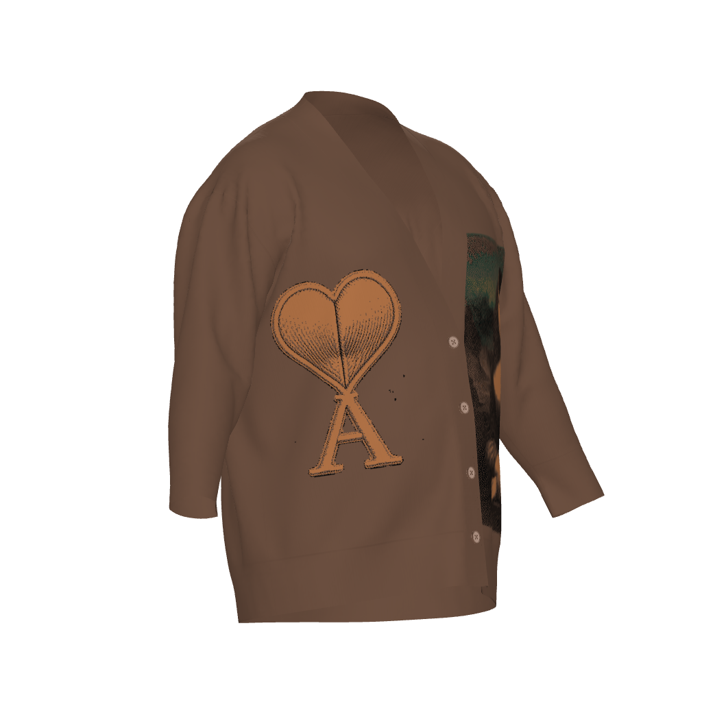 MONA LISA Unisex Plus Size Cardigan